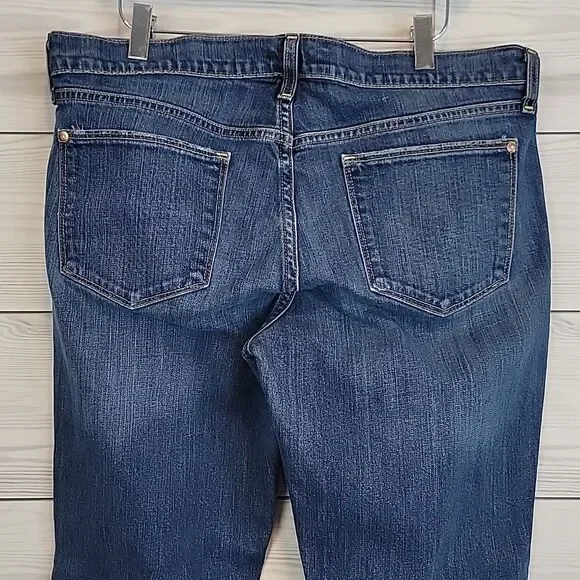 The Flirt by Old Navy boot cut blue denim jeans Women's Size 14L - Picture 7 of 14